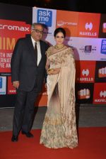 Sridevi, Boney Kapoor at Micromax Siima day 1 red carpet on 12th Sept 2014